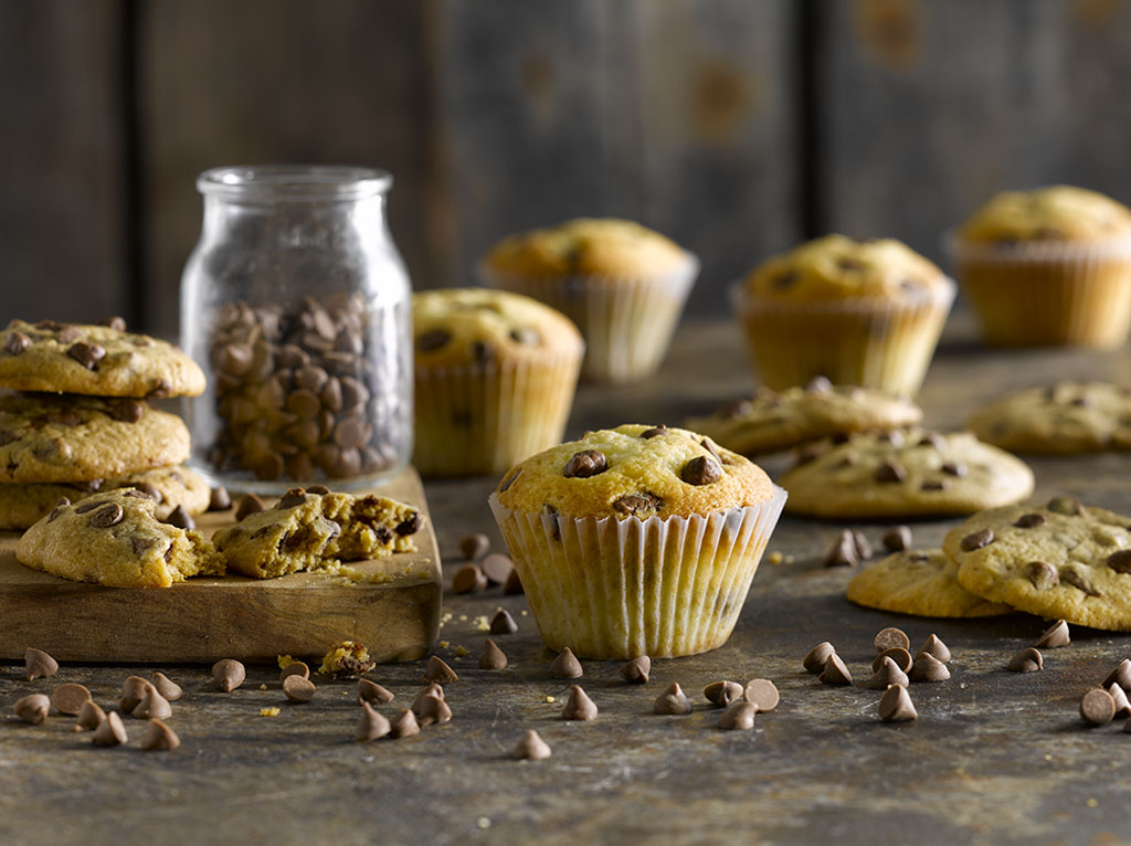 Muffin con chips de chocolate