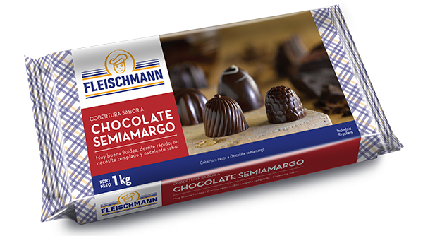 Cobertura Sabor a Chocolate Semiamargo Fleischmann